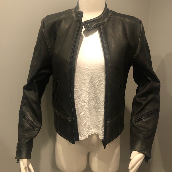 Anthropologie Artisan De Luxe Leather moto jacket - Picture 5 of 8